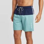 Speedo Men's 8 Colorblock Swim Shorts - Oil Blue