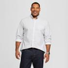Men's Big & Tall Standard Fit Long Sleeve Northrop Button-down Shirt - Goodfellow & Co Silver