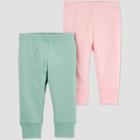 Baby Girls' 2pk Leggings - Just One You Made By Carter's 18m Green, Girl's