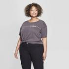 Women's Plus Size Short Sleeve Weekends Graphic T-shirt - Fifth Sun (juniors') - Black