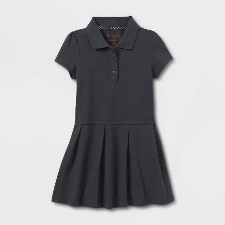 Toddler Girls' Short Sleeve Pleated Uniform Tennis Dress - Cat & Jack Gray