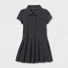 Toddler Girls' Short Sleeve Pleated Uniform Tennis Dress - Cat & Jack Gray