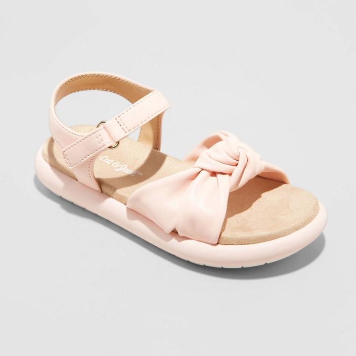 Toddler Girls' Pam Footbed Sandals - Cat & Jack Pink