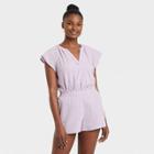 Women's Flutter Short Sleeve Blouse - Universal Thread Purple