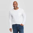 Men's Tall Standard Fit Long Sleeve Novelty T-shirt - Goodfellow & Co White