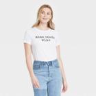 Grayson Threads Women's Mother's Day Mama Needs Wine Short Sleeve Graphic T-shirt - White