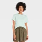 Women's Plus Size Short Sleeve Casual T-shirt - A New Day Black