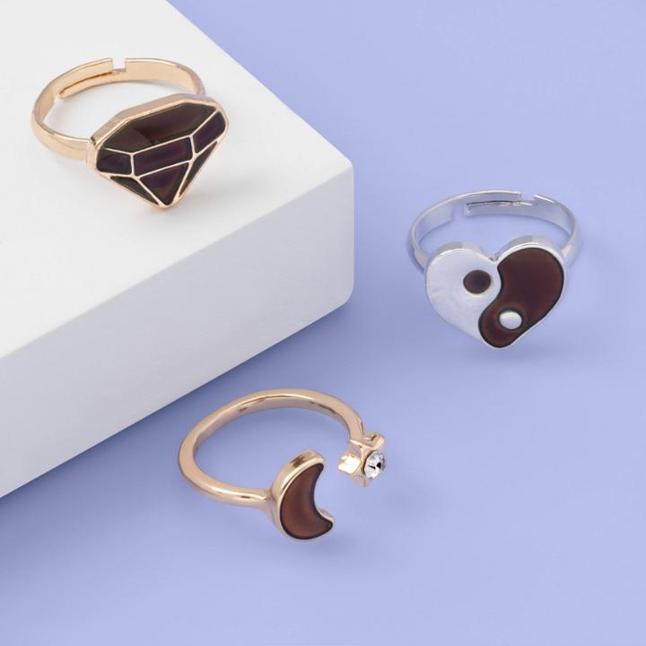 Girls' 3pk Mood Ring Set - More Than Magic , Women's, Size: 5,