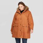 Women's Plus Size Twill Parka - Universal Thread Rust 4x,