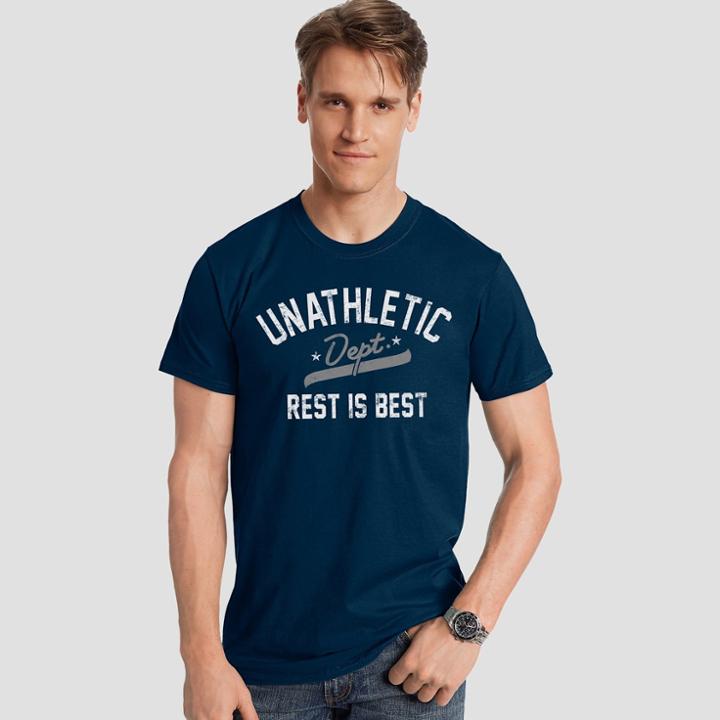 Hanes Men's Short Sleeve Graphic T-shirt - Navy Base