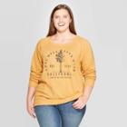 Target Women's Plus Size Yosemite National Park Long Sleeve Graphic Sweatshirt - Zoe+liv (juniors') - Yellow