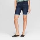 Women's High-rise Bermuda Shorts - Universal Thread Dark Wash