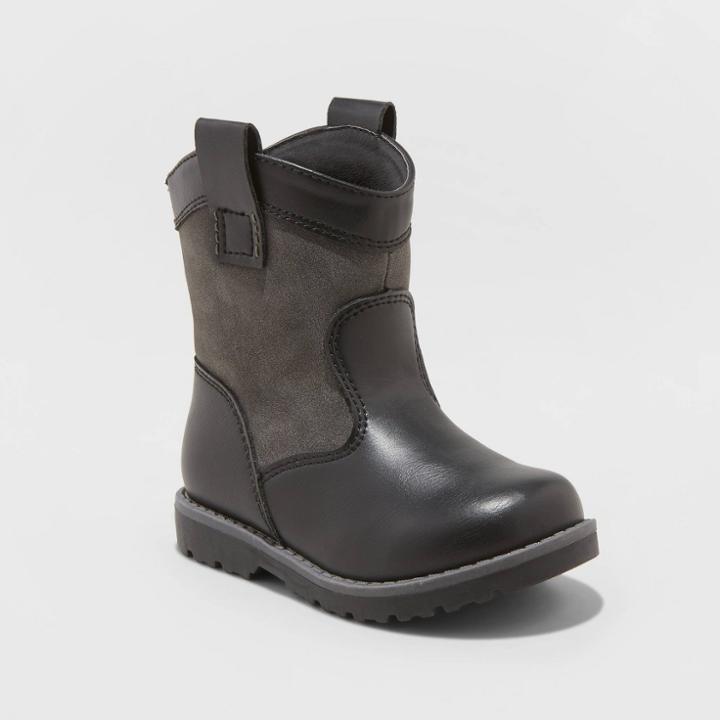 Toddler Boys' Hunter Fashion Boots - Cat & Jack Black