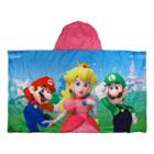 Super Mario Hooded Blanket Peach, Pink