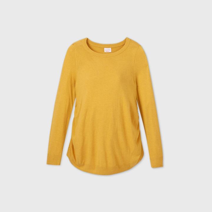 Maternity Pullover Sweater - Isabel Maternity By Ingrid & Isabel Gold