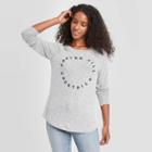 Grayson Threads Women's Coffee Till Cocktails Long Sleeve Graphic T-shirt - Gray