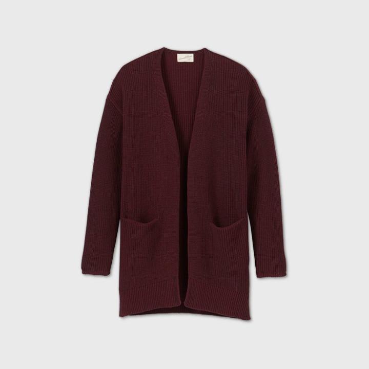 Women's Cardigan - Universal Thread Burgundy