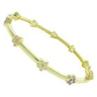Distributed By Target Ellen 18k Gold Overlay Flower Design Bangle, Girl's,