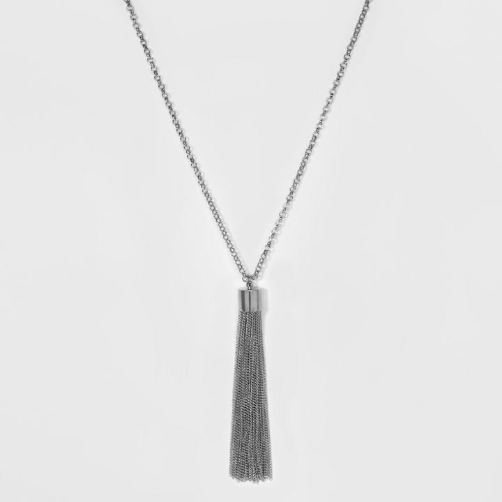 Women's Chain Tassel Necklace - A New Day