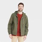 Men's New Elevated Rain Jacket - Goodfellow & Co Olive Green