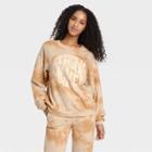 Iml Women's Strong Women Graphic Sweatshirt - Tan Tie-dye