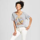 Women's Star Wars Short Sleeve Sunset Falcon Graphic T-shirt (juniors') Gray