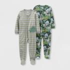 Baby Boys' Dino Fleece Footed Pajama - Just One You Made By Carter's Green