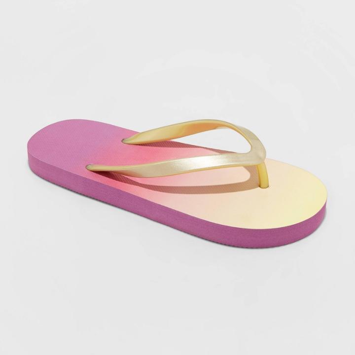 Kids' Sam Slip-on Flip Flop Sandals - Cat & Jack Gold