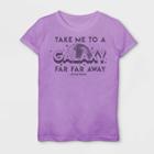 Girls' Star Wars New Galaxy Short Sleeve T-shirt - Purple