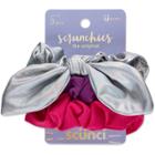Scunci Holographic Bow & Solid Scrunchies