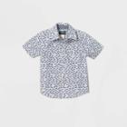 Petiteoshkosh B'gosh Toddler Boys' Short Sleeve Woven Button-down Shirt - Blue