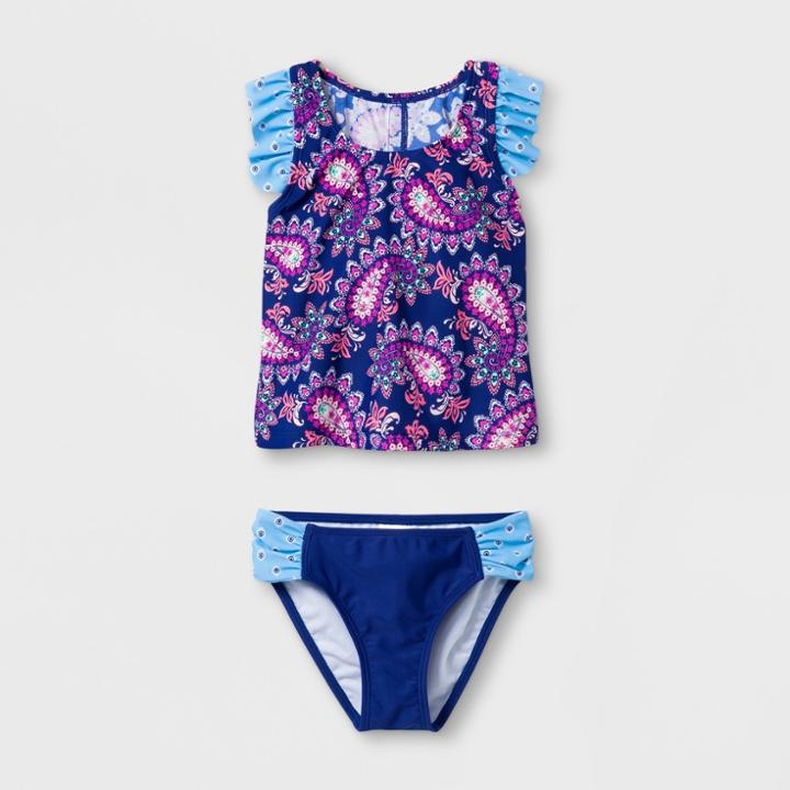 Malibu Dream Girl Girls' Paisley Fantasy 2pc Tankini