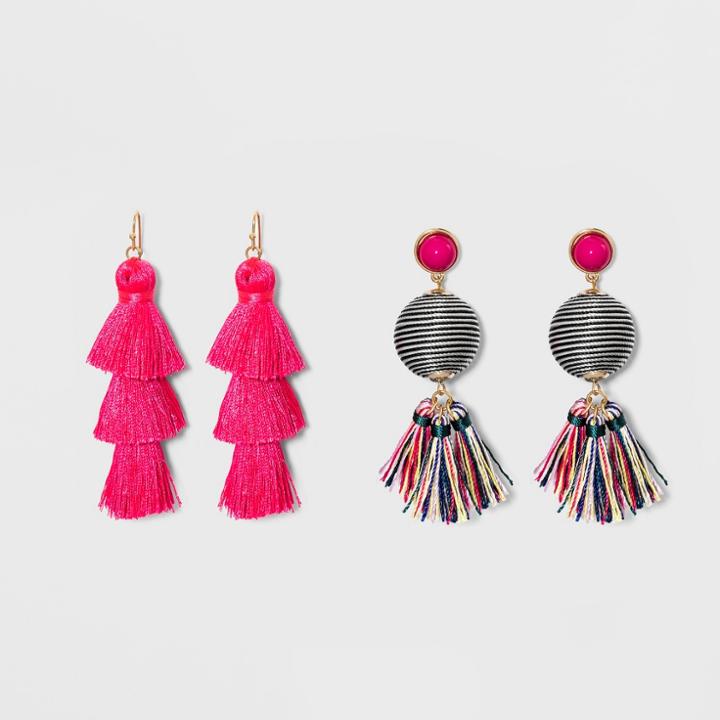 Sugarfix By Baublebar Whimsical Drop Earring Gift Set - Hot Pink, Girl's