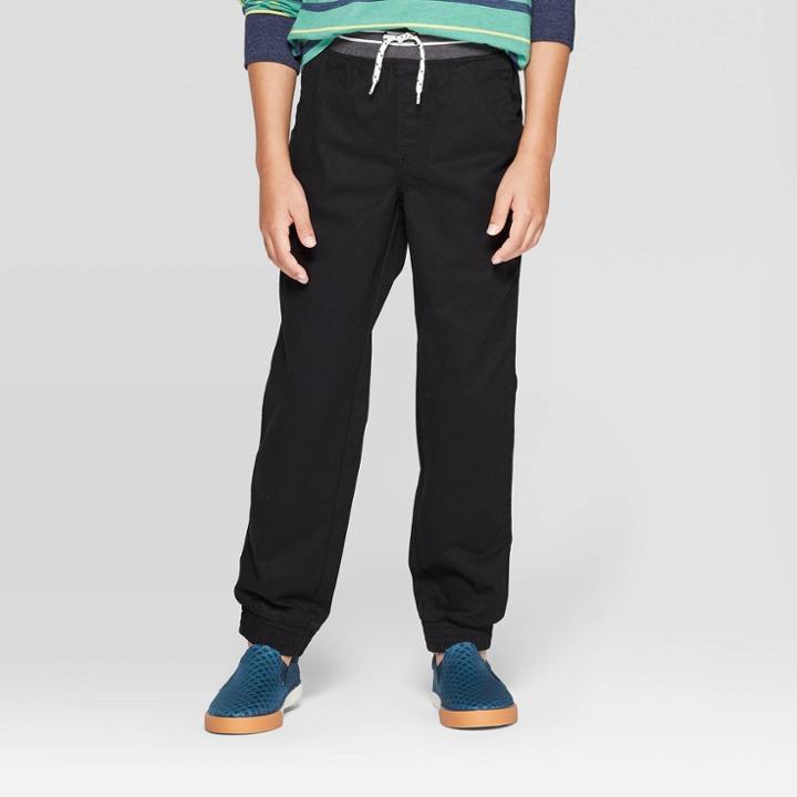Oversizeboys' Jogger Pants - Cat & Jack Black 14 Husky, Boy's