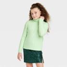 Girls' Ribbed Turtleneck Sweater - Art Class
