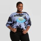 Women's The Simpsons Treehouse Of Horror Plus Size Long Sleeve Graphic T-shirt - Violet