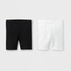 Toddler Girls' Trouser Shorts - Cat & Jack White 18m, Girl's, Black