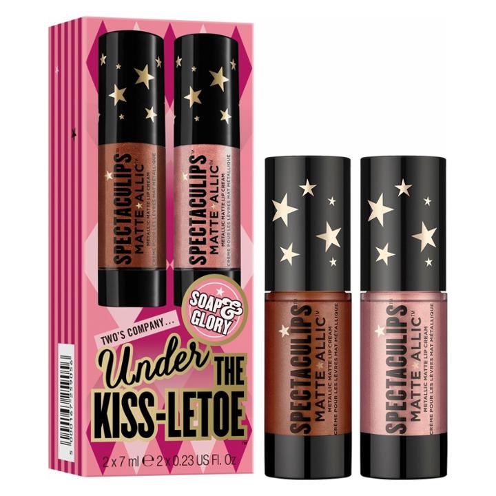 Soap & Glory Spectaculips Matte Allic Cosmetic Set Medium - 2ct,