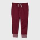 Toddler Boys' Woven Pull-on Pants - Cat & Jack Maroon