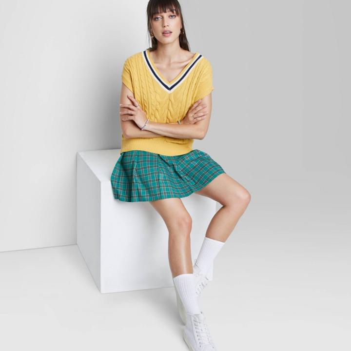 Women's Oversized Sweater Vest - Wild Fable Gold