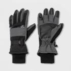 Men's Zipper Ski Gloves - Goodfellow & Co Gray