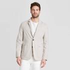 Men's Striped Standard Fit Seersucker Kenwood Blazer - Goodfellow & Co Cream S, Men's, Size: