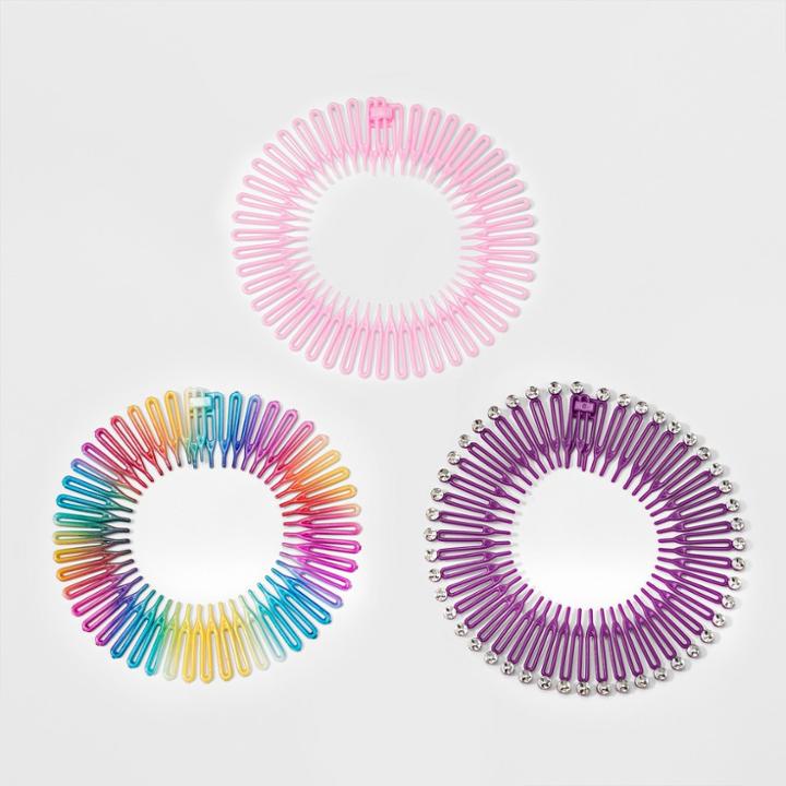Girls' 3pc Headwraps - Cat & Jack Purple