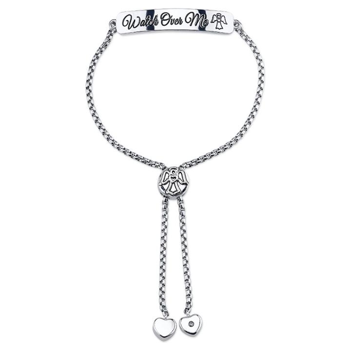 Target Women's Stainless Steel Watch Over Me Slide Bracelet -