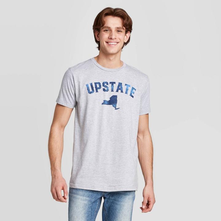Men's Short Sleeve Upstate Graphic T-shirt - Awake Gray S, Men's,
