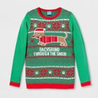 30 Watt Adult Dachshund Through The Snow Ugly Sweater - Norther Pole Green L, Adult Unisex,