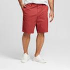 Target Men's Big & Tall 10.5 Micro Print Linden Flat Front Shorts - Goodfellow & Co Santa Fe Rose