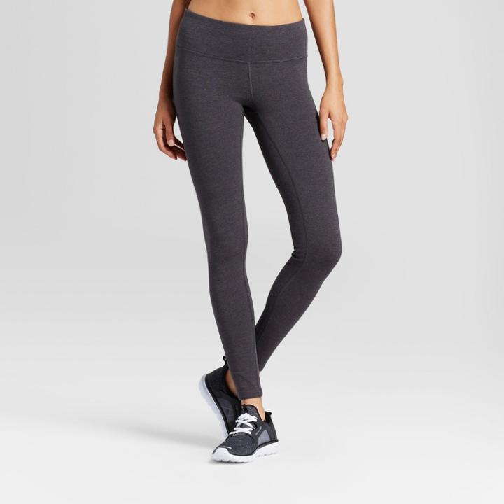 Women's Cotton Spandex Core Leggings - C9 Champion Dark Heather Gray