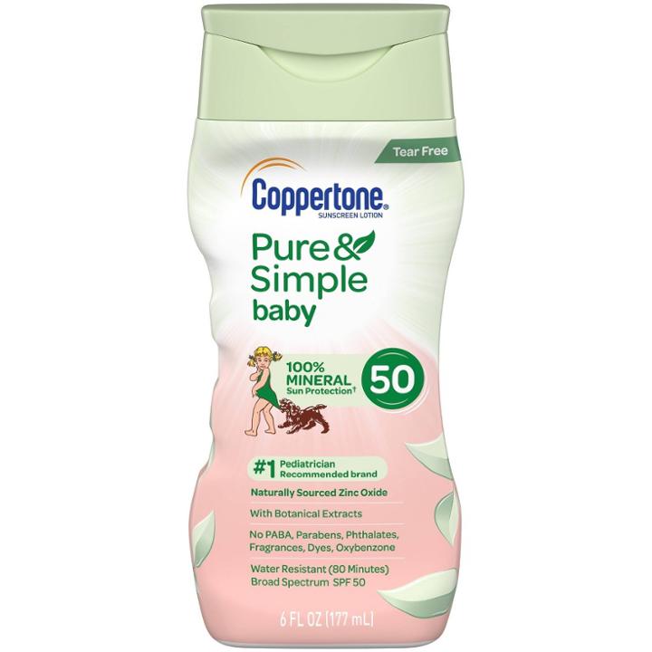 Coppertone Pure & Simple Baby Mineral Sunscreen - Spf