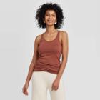 Women's Slim Fit Any Day Tank Top - A New Day Brown
